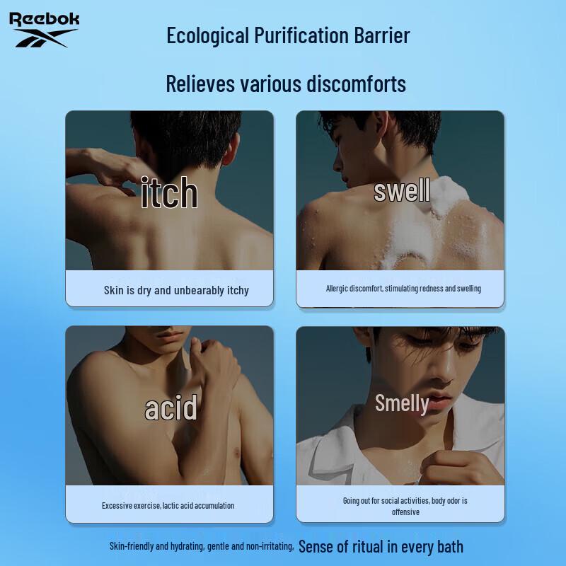 Reebok Men's Refreshing Ice Cool Shower Gel