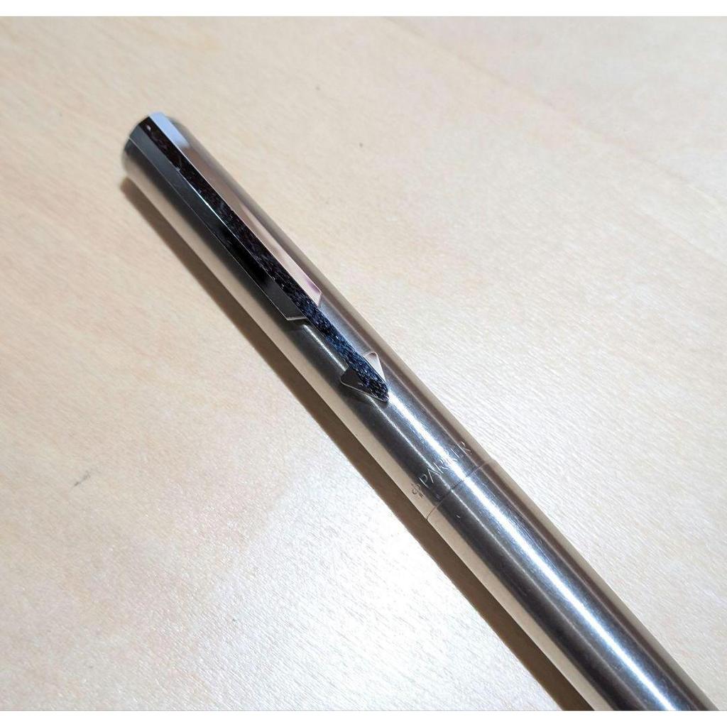 Used Genuine PARKER Fountain Pen, Stainless Steel Barrel, Retro, Vintage