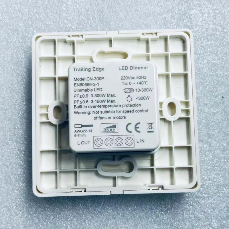 86 Type Wall Light LED Dimmer Switches Rotary Knob Dimmer Switches 300W Adjustable Brightness Controller Easy To Use