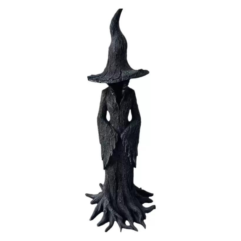 

Halloween Gothic Figurine Vintage Witch Statue Resin Craft Tabletop Decor Magician Decor Fantasy Ornament Halloween Decorations