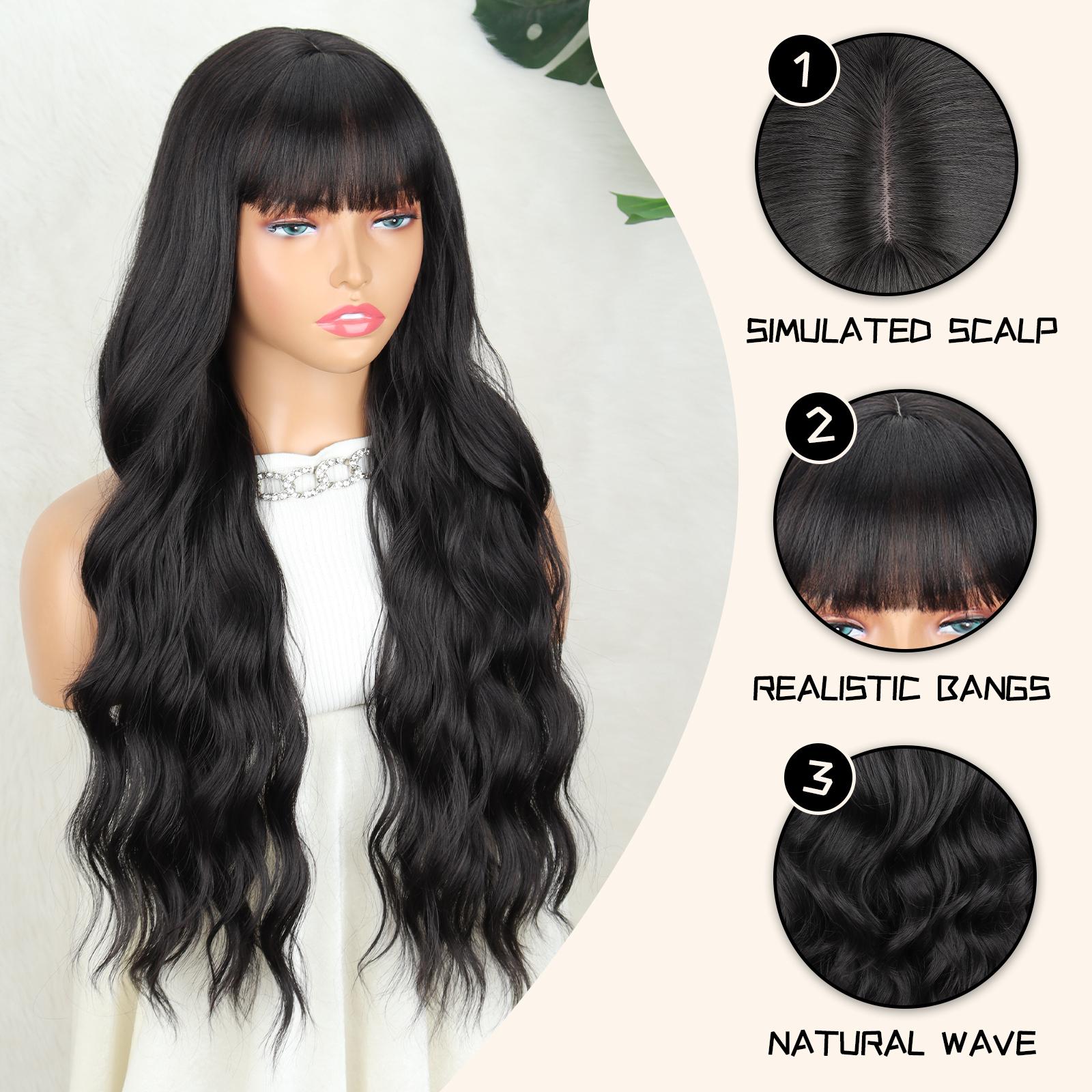 

MISSQUEEN синтетические длинные волнистые парики с наращиванием челки натуральный светлый блондин парик из высокотемпературного волокна для женщин косплей 65cm