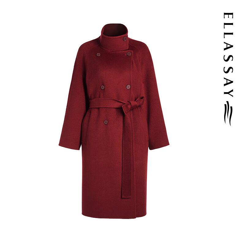 ELLASSAY Vintage Hepburn Double-Faced Wool Coat
