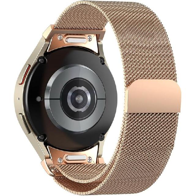 Magnetic Metal Band for Samsung Galaxy Watch 7 6 5 4 FE 40mm 44mm/Galaxy 6 Classic 43mm 47mm/4 Classic 42mm 46mm/5 Pro 45mm,One Click Attachment,No