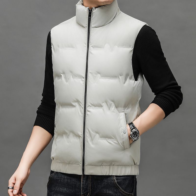 New Men's Light and Thin Down Vest Spring and Autumn Men's Tank Top Wash Free Down Jacket Shoulder Jacket Autumn Jacket Men's
