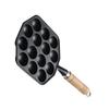 Sartén para Aebleskiver de 14 Agujeros Antiadherente Parrilla Sartén para Tortitas Fabricante de Takoyaki Bolas de Ebelskiver/Tortitas