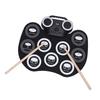 9 Pad Electric Drum Set with Pedals Stick Multifunctional Portable Roll Up Electronic Drum Pad for B