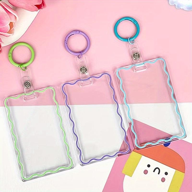 Transparent Acrylic Picture Frame ID Card New Unisex Hard Plastic Work Card Holder Business Case Protector Cover