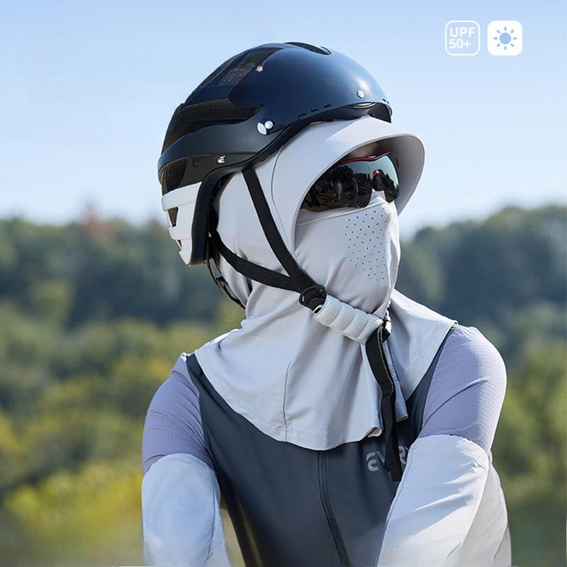 Full Face Mask, Hat, Cycling Sunscreen Mask, Integrated Neck Protection, Women's, Summer, 2025 New Model, UV Protection, Neck Covering