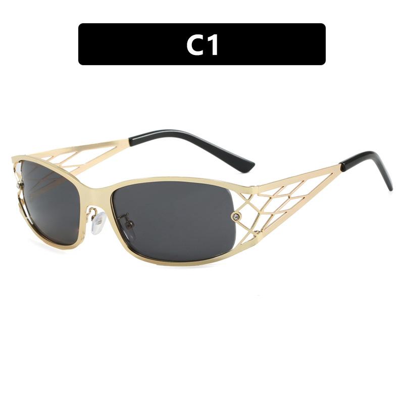 JYL Oversized Sunglasses UV400 Unisex Steampunk Gradient Mirror / 8083