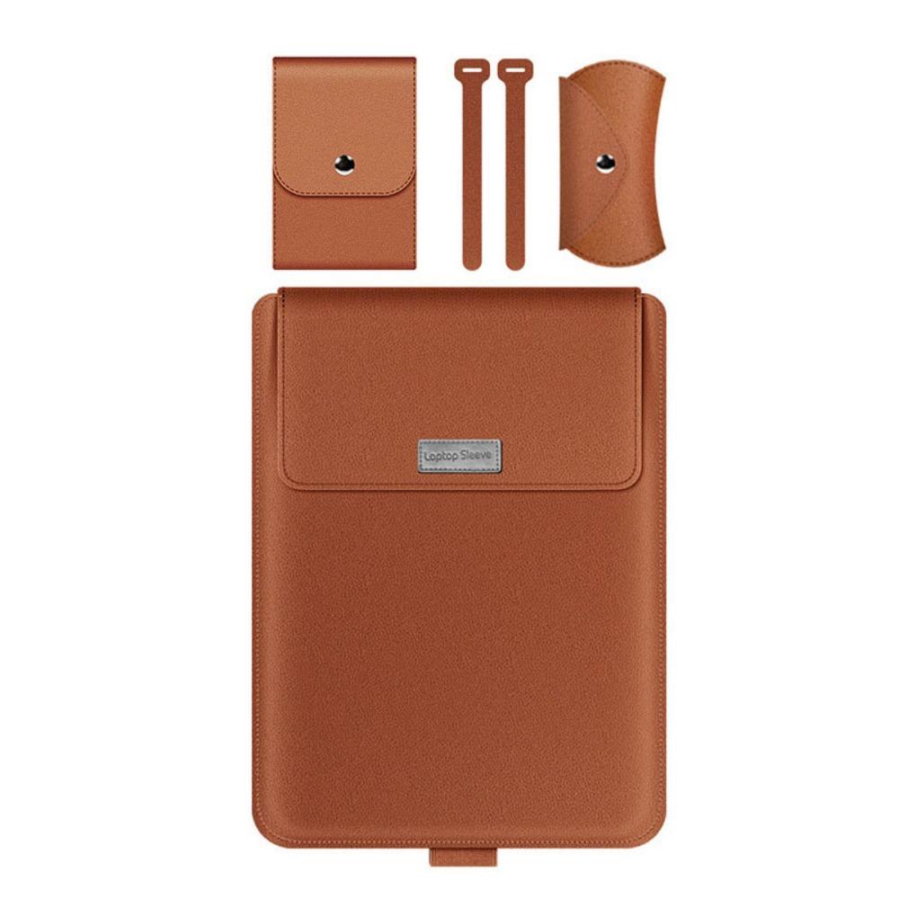 

Ultra Thin Laptop Stand Cover Thickened Laptop Case Cover Tablet Protective Pouch Travel Use 11.6 12in коричневый