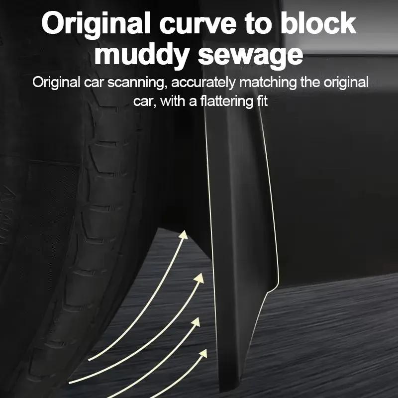 For Jetour Shanhai T1 2024 2025 Car Mud Flaps 4PCS Anti-splash Front Rear Fender Wheel Cover Guard Mudguard Car Accessories