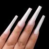 120Pcs/Set Graduated Artificial Nail Tips Extend Nails Transparent Extending Transparent Quick Building Nail Mold Tips