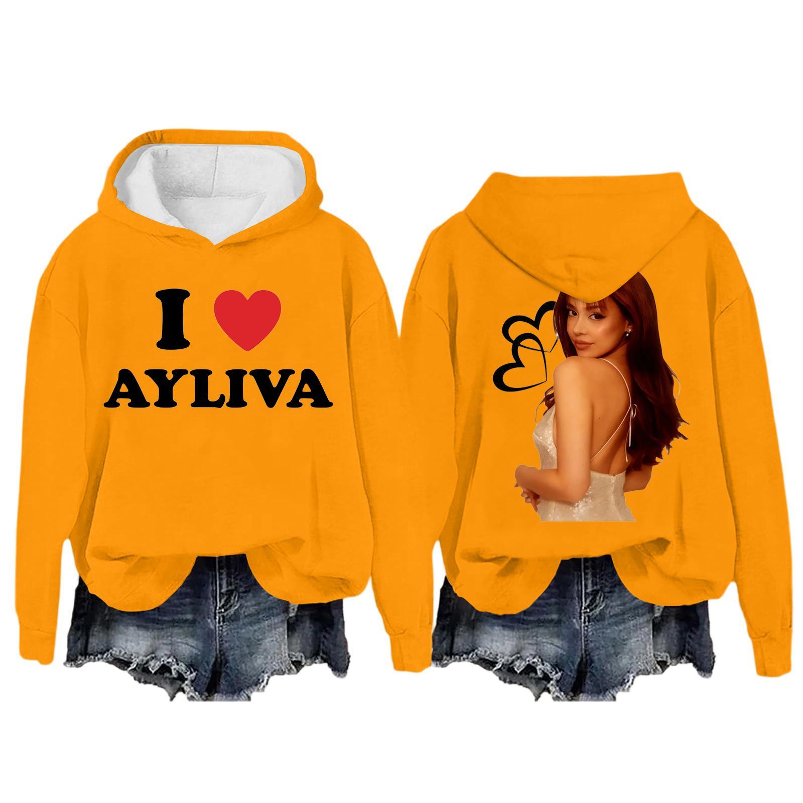 

Женская модная повседневная толстовка с длинным рукавом, свободная, с принтом, спортивная, с длинным рукавом, с капюшоном XL жёлтый