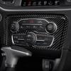 For Dodge Charger 2015 - Accessories Interior Carbon Fiber Car Center Console AC Switch Panel Cover Trim Decal Sticker