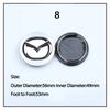 52mm 56mm Car Wheel Center Hub Covers for Mazda Atenza MX3 CX5 2 3 6 323 626 RX8 CX3 RX7 Protege Axela Speed 6