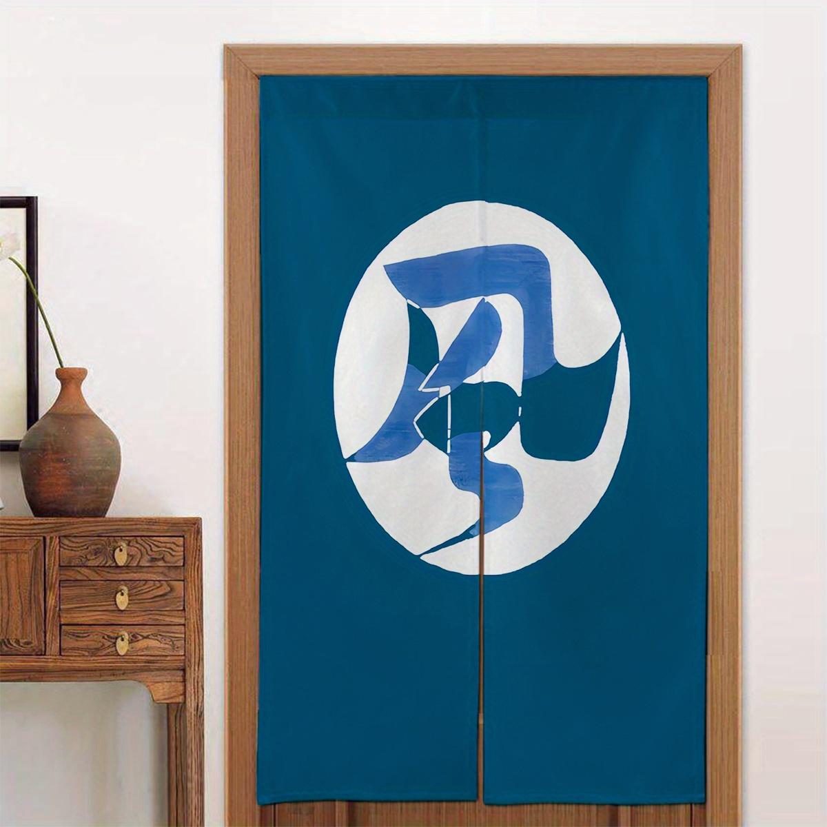 

1pc Japanese-Style Door Curtain with Unique Logo Design, Easy-to-Install Rod Pocket Style – 34x56 Inches, Perfect for Room/Entra 65x100cm26x39in