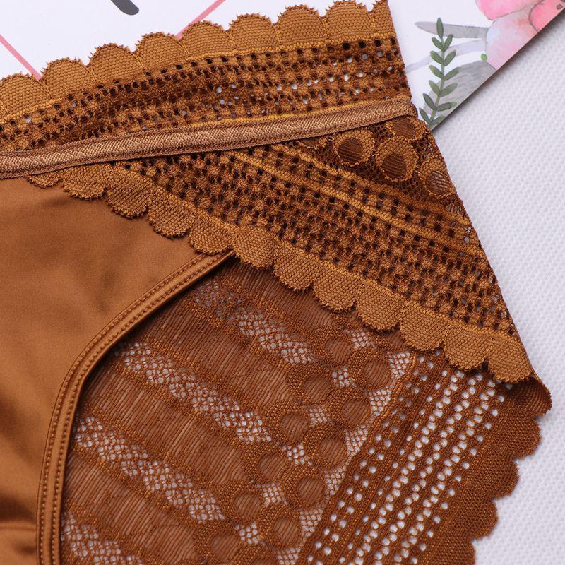 Nahtlose Damenunterwäsche, niedrige Taille, gekreuzte Spitzenhöschen, Damen-Dessous, Slips, atmungsaktive Baumwoll-Tangas, Höschen für Damen