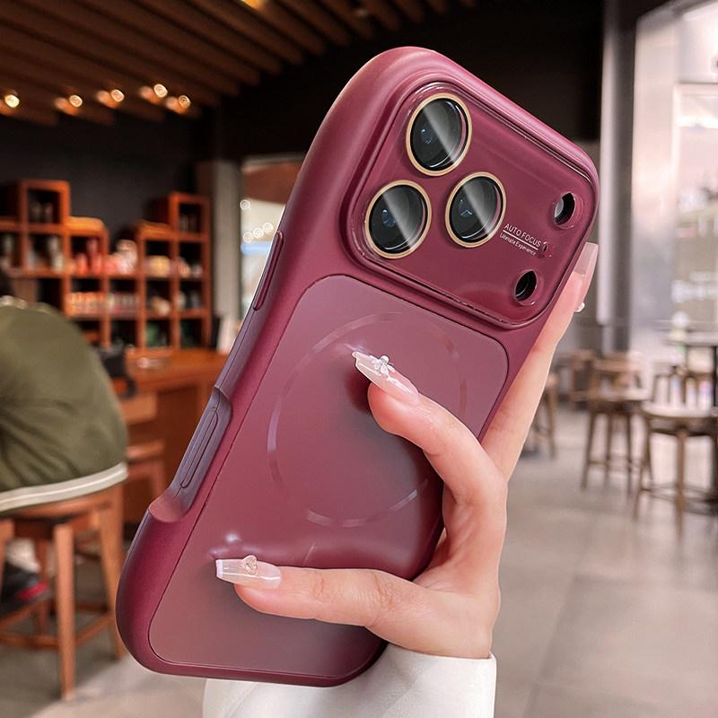 Frosted AG Nano for  Case for For Iphone 17 16 1 Pro Max 13 14 Magnetic Wireless Charging Film Lens Bumper Hard Cover