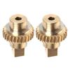 2pcs Twin Top Roof Motor Winglet Cog/Gears Brass For Vauxhall Opel Astra 93188313 13297951 13297952 93188314 Car Accessories
