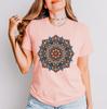 Intricate Mandala Shirt, Spiritual Graphic Shirt for Meditation, Artistic Floral Pattern Shirt for Yoga Enthusiasts, Mindfulness Apparel