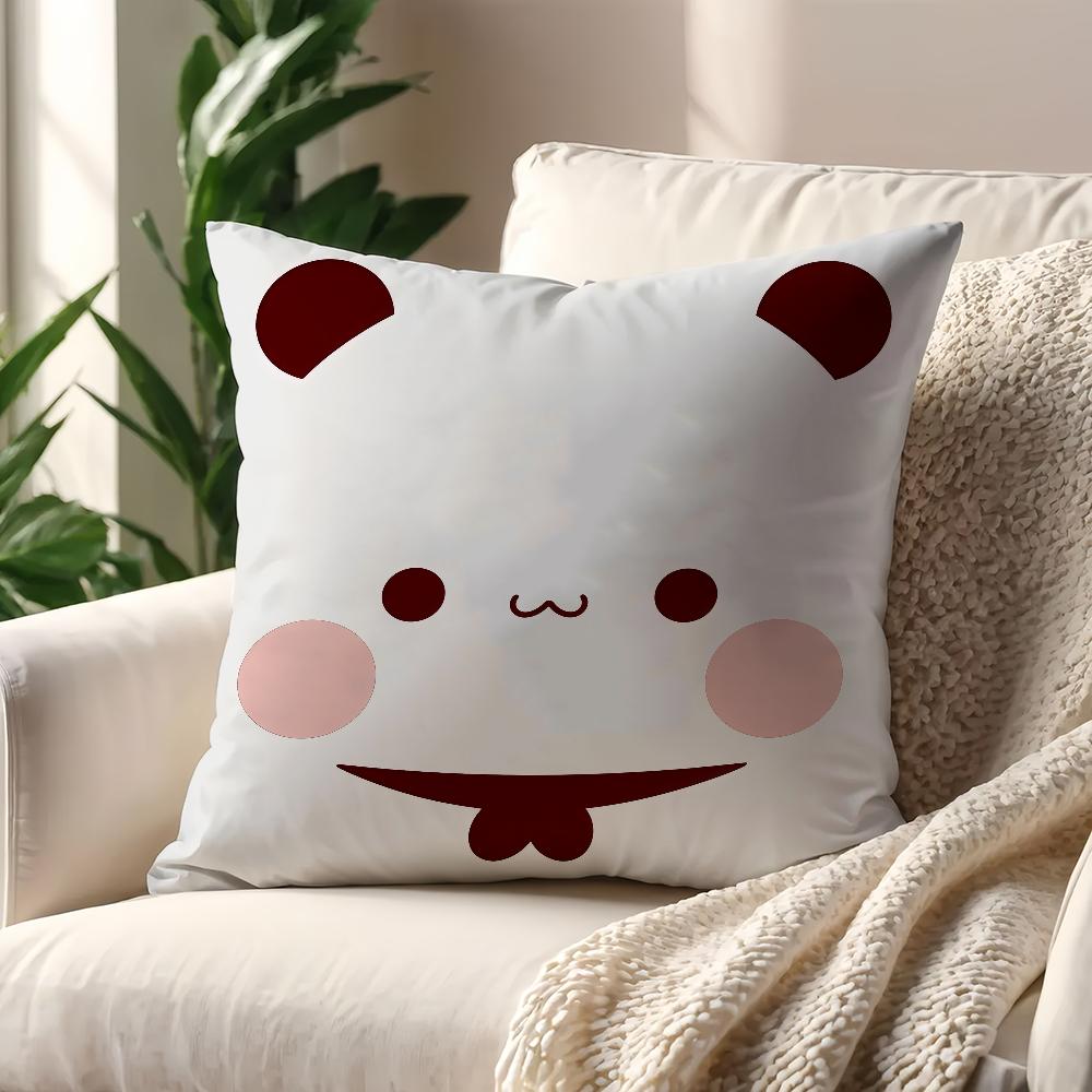 Cartoon Cute Bubu Dudu Face cushion cover Pillow Cover Decoration Room Home Sofa living Office Car Nordic Simplicity