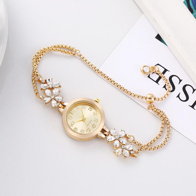 Women Watch Fashion Light Luxury Bracelet Quartz Watches for Women High Quality Exquisite Violet Crystal Ladies Watche Gifts