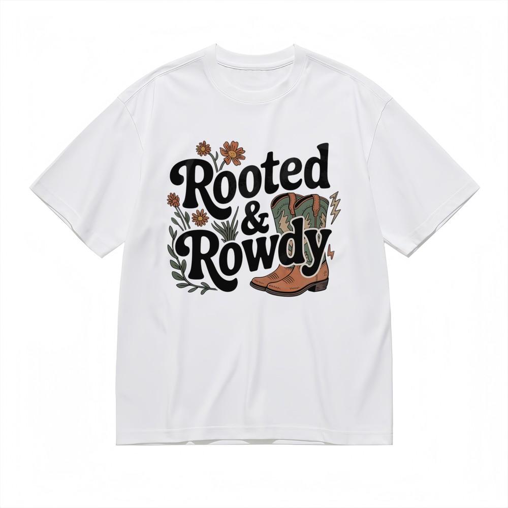 

Western Orange Boots Tee Lightning and Cactus Graphic Women s Black Cotton Top USA 3XL