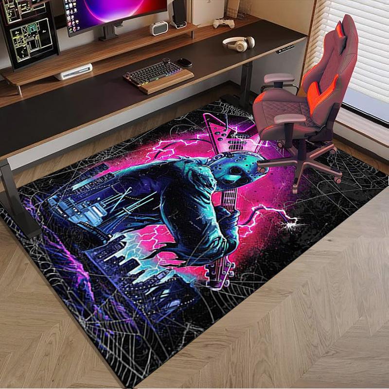 Horror Movie Characters Collage Carpet, Chair Rug,Rug for Office Bedroom living rooms, Doormat decor Fan Gift Christmas Gift