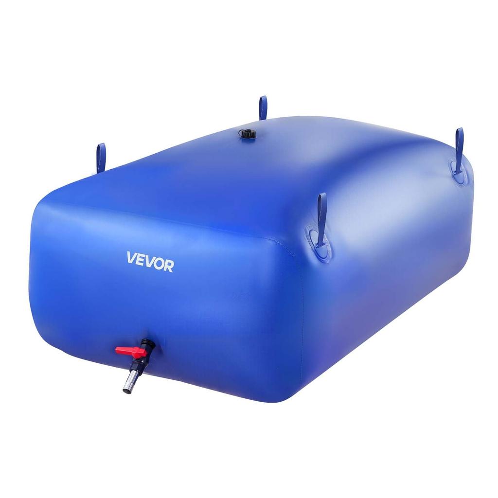 Water Storage Bladder, 540L Portable & Collapsible Water Storage Bag, Wear-Resistant 1000D PVC Soft Waters Bag, Leakproof Camping Tank Containers for