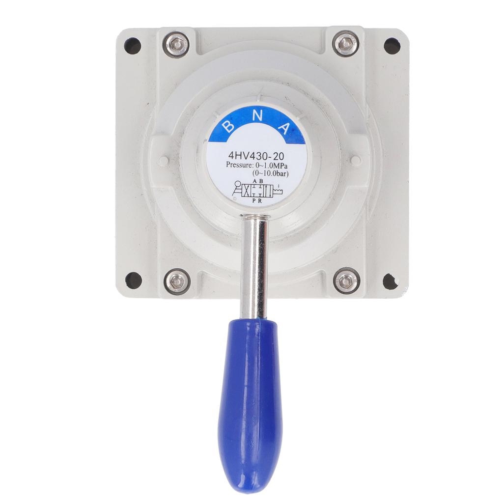 Pneumatic Hand Valve 3 Position 4 Way Aluminum Alloy Rotary Lever Air Flow Control Valves4HV430?20