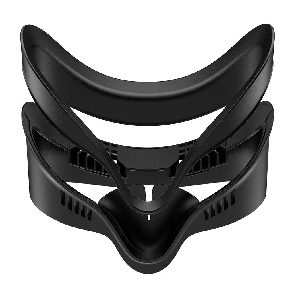 STARTRC GAMES Für Meta Quest 3S VR-Gesichtsmaske Leder/Lycra Schaumstoffpolster Atmungsaktive Gesichtsabdeckung