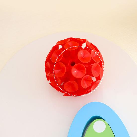 9CM 3D Suction Cup Ball Anxiety Stress Relief TPR Sticky Ball Toss