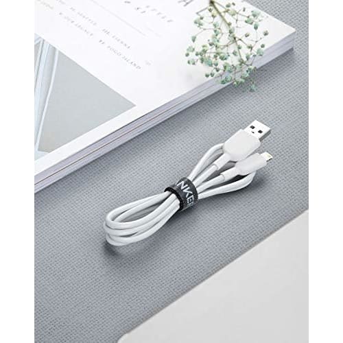 Anker PowerLine II Lightning USB Cable MFi Certified Ultra Durable Compatible with iPhone 14 / 13 / 12 / SE (3rd Generation) / iPad (0.9m White x 3)
