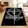 1PC Cross, Thorns, Forgiven Carpet for Living Room Bedroom Sofa Home Decor Rus Non-slip Floor Mat Luxury Gift Multiple Sizes