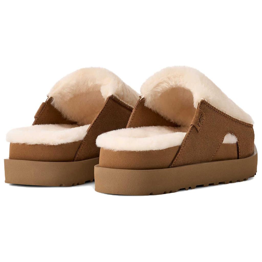 UGG Bayonna Fashionable Comfortable EVA Anti-Wear Slide Sandals Women sandals White Brown 1174551-NCHS