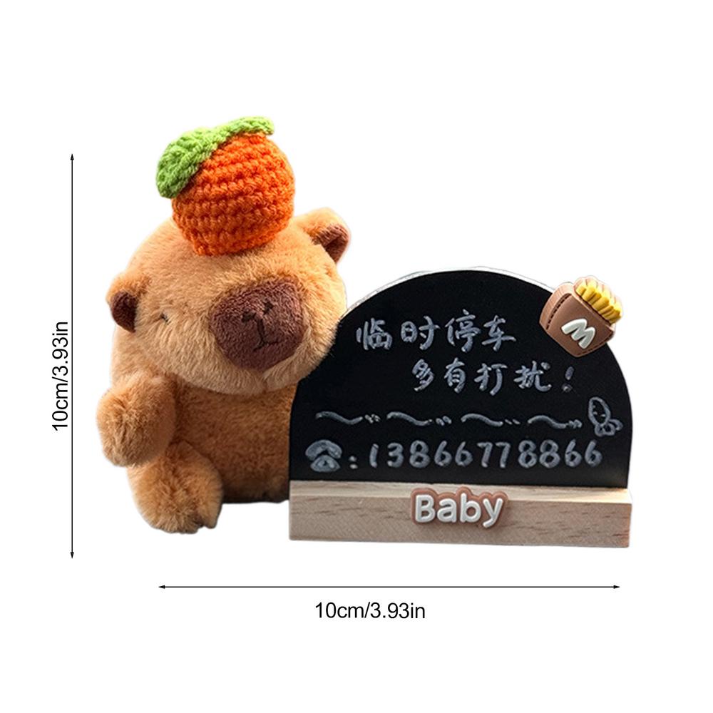 Temporary Car Parking Card Vehicle Temporary Stop Sign Car Dashboard Stop Number Plate Capybara Design Car Parking Temporary