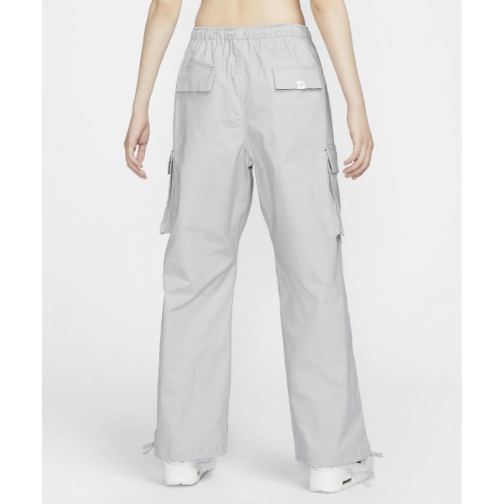 Nike SportsWear Mid Rise Cargo Kalhoty W Light Smoke Grey Black Fv7521 077