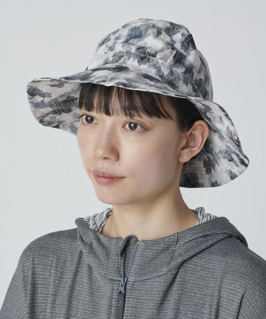 Snow Peak Printed Breathable Quick Dry Hat AC-25SU024 Headwear Hat for Men and Women, Gray PT 2