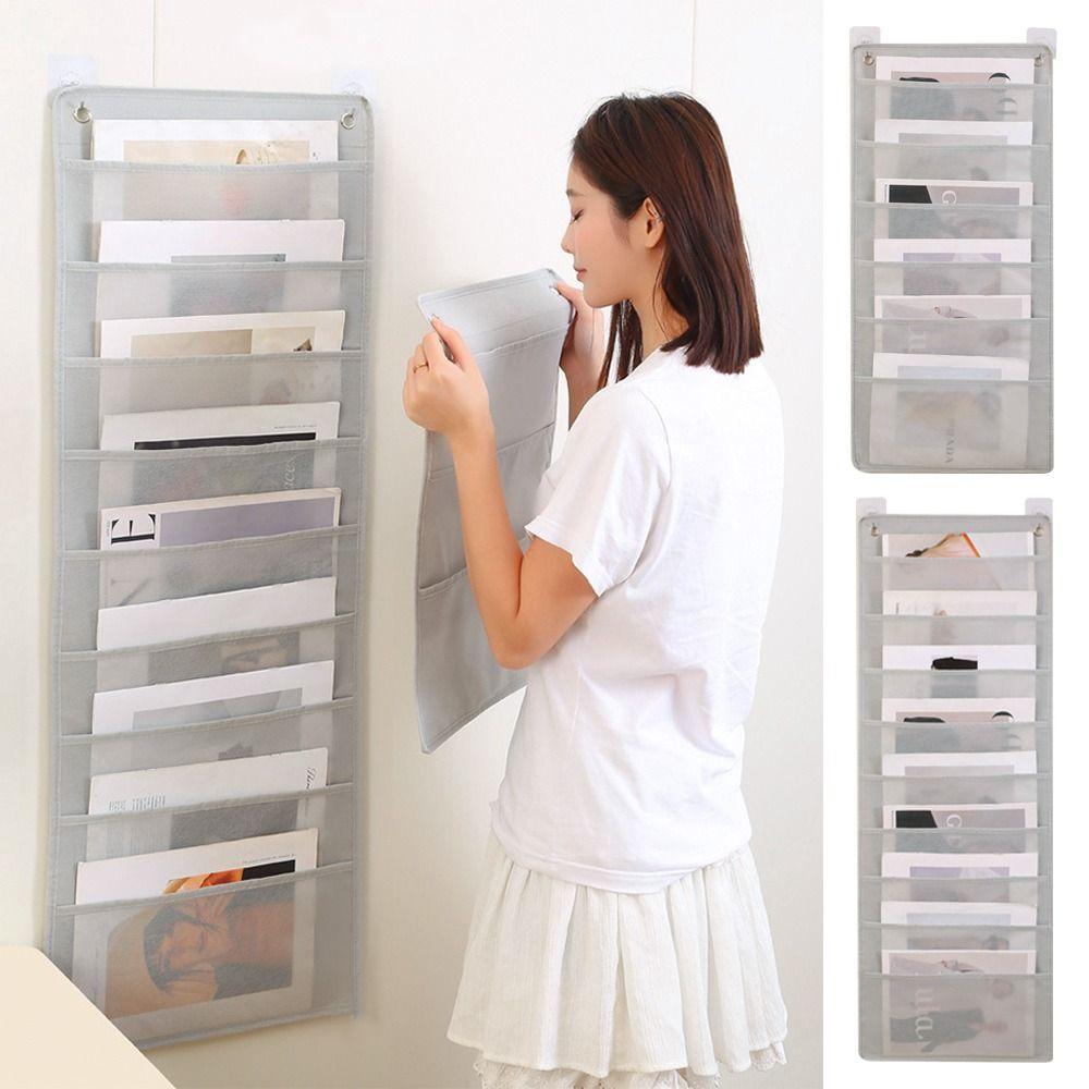 Document Hanging Storage Bag Oxford Cloth Storage Pocket Chart Hanging File Folding