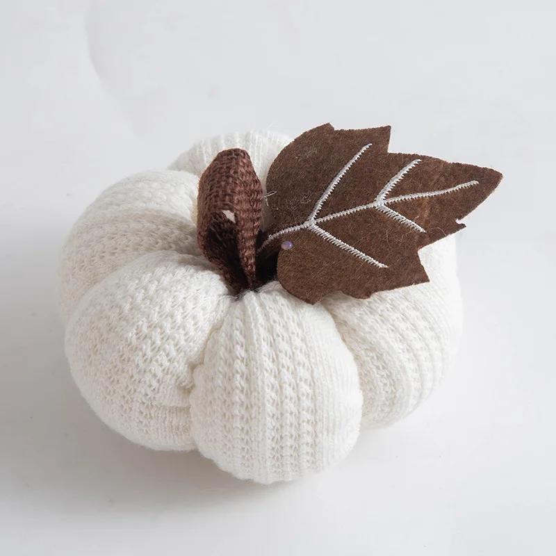 New Orange Pumpkin Pendant Thanksgiving Knitted Pendant Venue Decoration Harvest Festival Small Pumpkin Atmosphere Decoration
