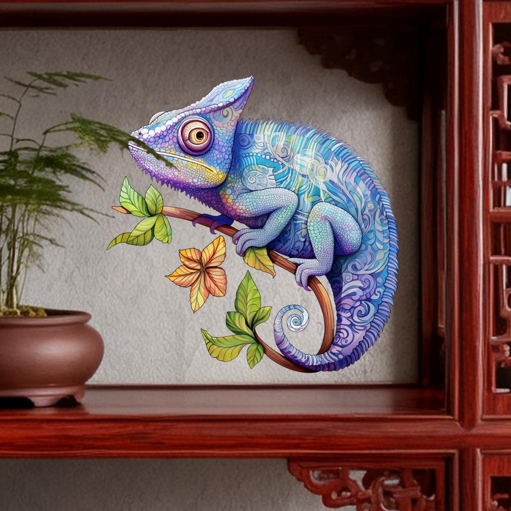 Lizard Animal Wall Stickers, Removable Anti-Static Waterproof Self-Adhesive PVC Decals for Kids Room Bedroom Bathroom Living Room Decor