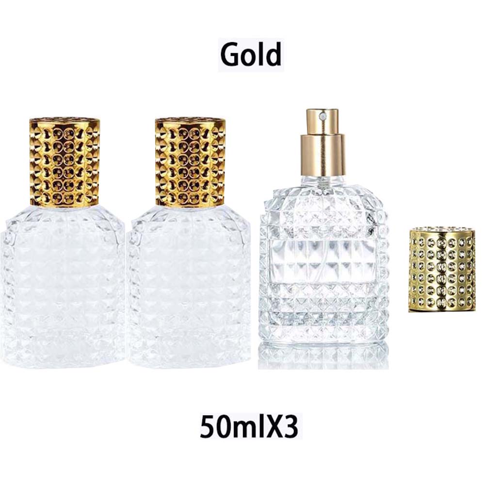 1/3Pcs Perfume Spray Bottles Portable Travel Pineapple Shape Dispenser 30/50ML Refillable Transparent Spray Bottles For Travel