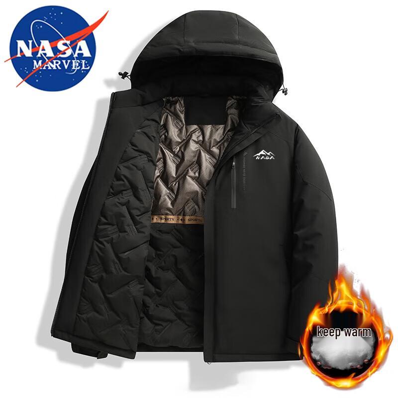 

Унисекс зимняя куртка-пуховик с капюшоном NASA MARVEL 4XL