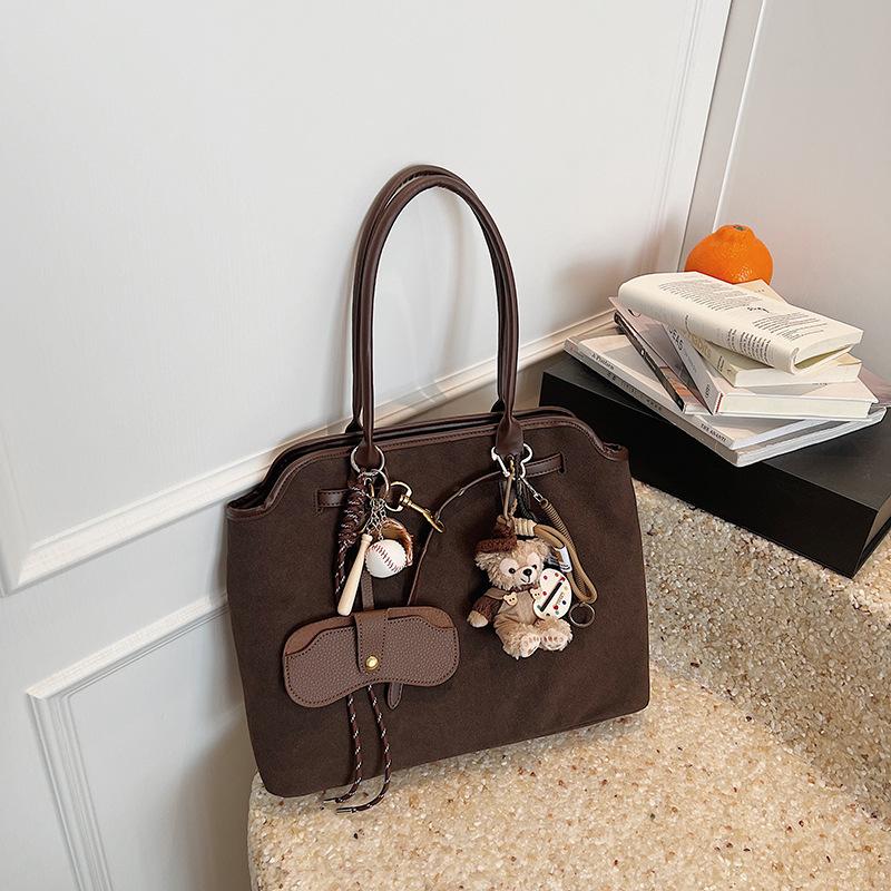 

Ретро ленивая сумка-портфель женская большой вместимости текстурная универсальная простая нишевого дизайна портативная на плечо сумка-тоут separate bag