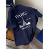 Men's Fashion T-shirt  Minimalist  Pattern Printed Men's T-shirt Top