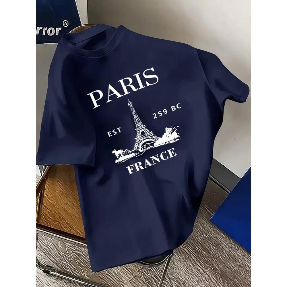Men's Fashion T-shirt  Minimalist  Pattern Printed Men's T-shirt Top