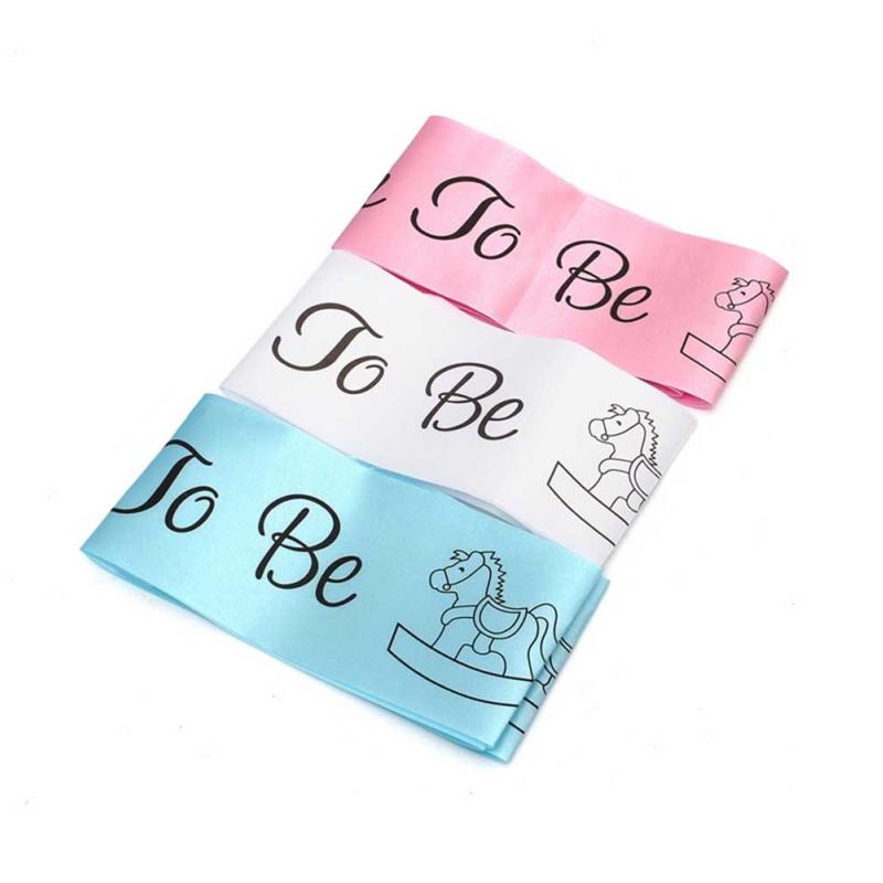 Banda "Mum To Be" De Satén Bordada - Para Embarazadas, Talla única, Accesorio Para Fiestas O Sesiones De Fotos