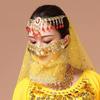 Polyester Indian Dance Danging Veil Multiple Colors Dance Performance Accessories  Women
