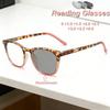 New Fashionable Photochromic Women's Reading Glasses Retro Neutral High-definition Tortoiseshell Frame Anti Blue Light Glasses