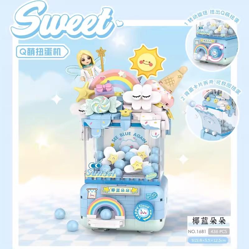 Small Blocks Panda Series Street View Food Truck Fruit/Icecream Shop Learning Build Toys Toy For Kidss For Kids Adult